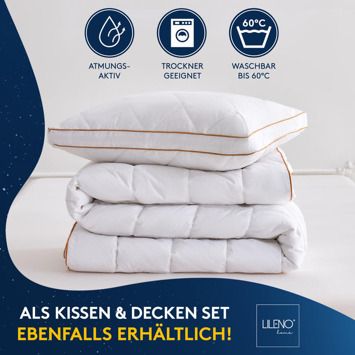 Premium Ganzjahresdecke mit Golden Elegance Baumwolle - Bettdecken Set in verschiedenen Größen