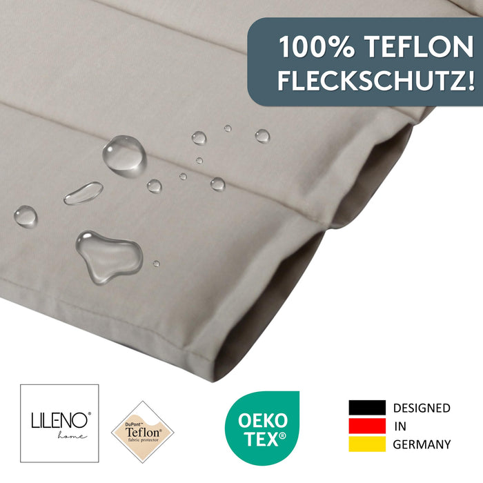Hochlehnerauflage 2er Set ALUTEX bequeme Sitzauflage für Gartenmöbel, Stuhlkissen für Klappstühle