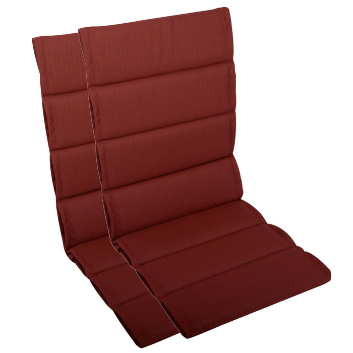 Hochlehnerauflage 2er Set ALUTEX bequeme Sitzauflage für Gartenmöbel, Stuhlkissen für Klappstühle