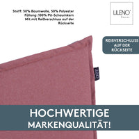 Niedriglehnerauflage 1er Set MALTA - Gartenstuhl Auflage, bequeme Sitzauflage für Gartenmöbel, Stuhlkissen