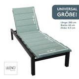 Liegenauflage perfekt für Strandliege, Sonnenliege Auflage, Gartenliege Auflage