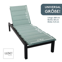 Liegenauflage perfekt für Strandliege, Sonnenliege Auflage, Gartenliege Auflage