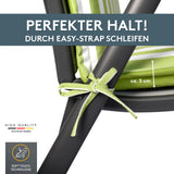 Hochlehnerauflage 1er Set MALTA - Gartenstuhl Auflage, bequeme Sitzauflage für Gartenmöbel, Stuhlkissen