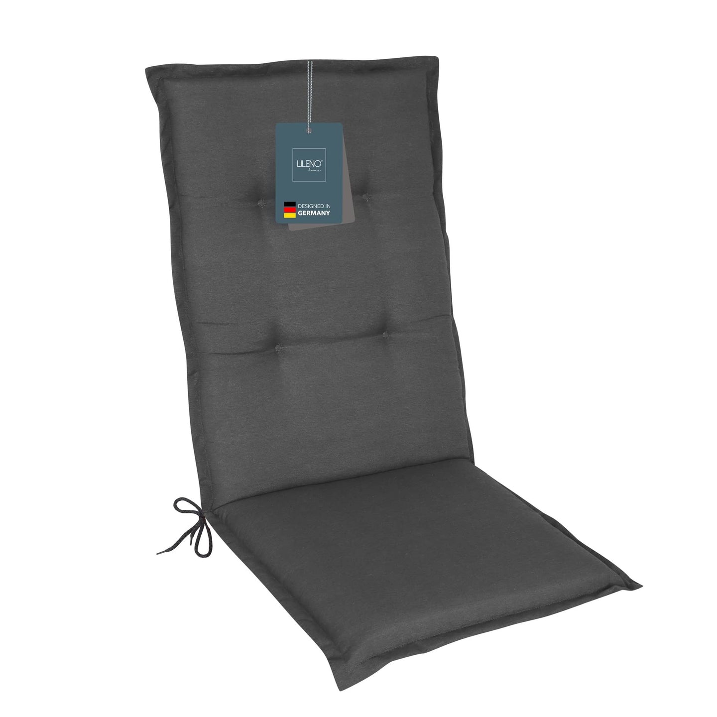 Hochlehnerauflage Gartenstuhl Auflage 1er Set FLORENCE, bequeme Sitzauflage für Gartenmöbel, Stuhlkissen