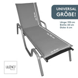 Liegenauflage MALTA perfekt für Strandliege, Sonnenliege Auflage, Gartenliege Auflage