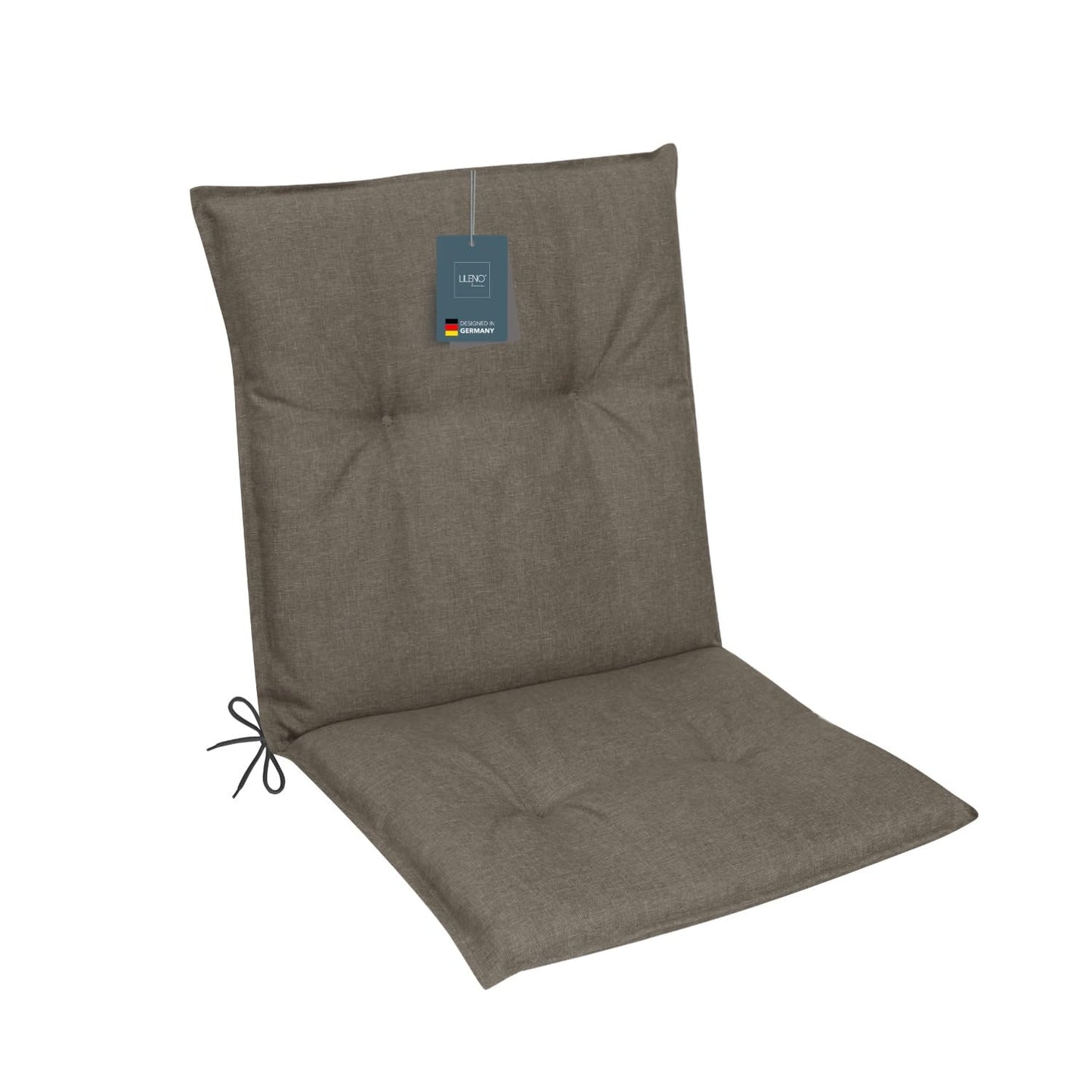 Niedriglehnerauflage 1er Set MARBELLA - Gartenstuhl Auflage, bequeme Sitzauflage für Gartenmöbel, Stuhlkissen