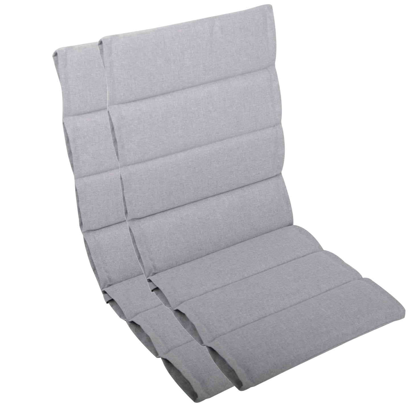 Hochlehnerauflage 2er Set ALUTEX bequeme Sitzauflage für Gartenmöbel, Stuhlkissen für Klappstühle