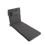 Liegenauflage mit Kopfkissen MARBELLA perfekt für Strandliegen, Sonnenliege Auflage, Gartenliege Auflage