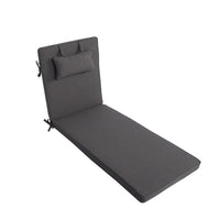 Liegenauflage mit Kopfkissen MARBELLA perfekt für Strandliegen, Sonnenliege Auflage, Gartenliege Auflage