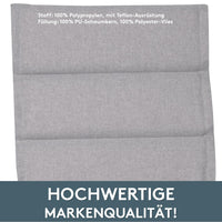 Hochlehnerauflage 2er Set ALUTEX bequeme Sitzauflage für Gartenmöbel, Stuhlkissen für Klappstühle