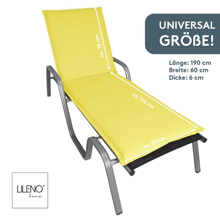 Liegenauflage MALTA perfekt für Strandliege, Sonnenliege Auflage, Gartenliege Auflage