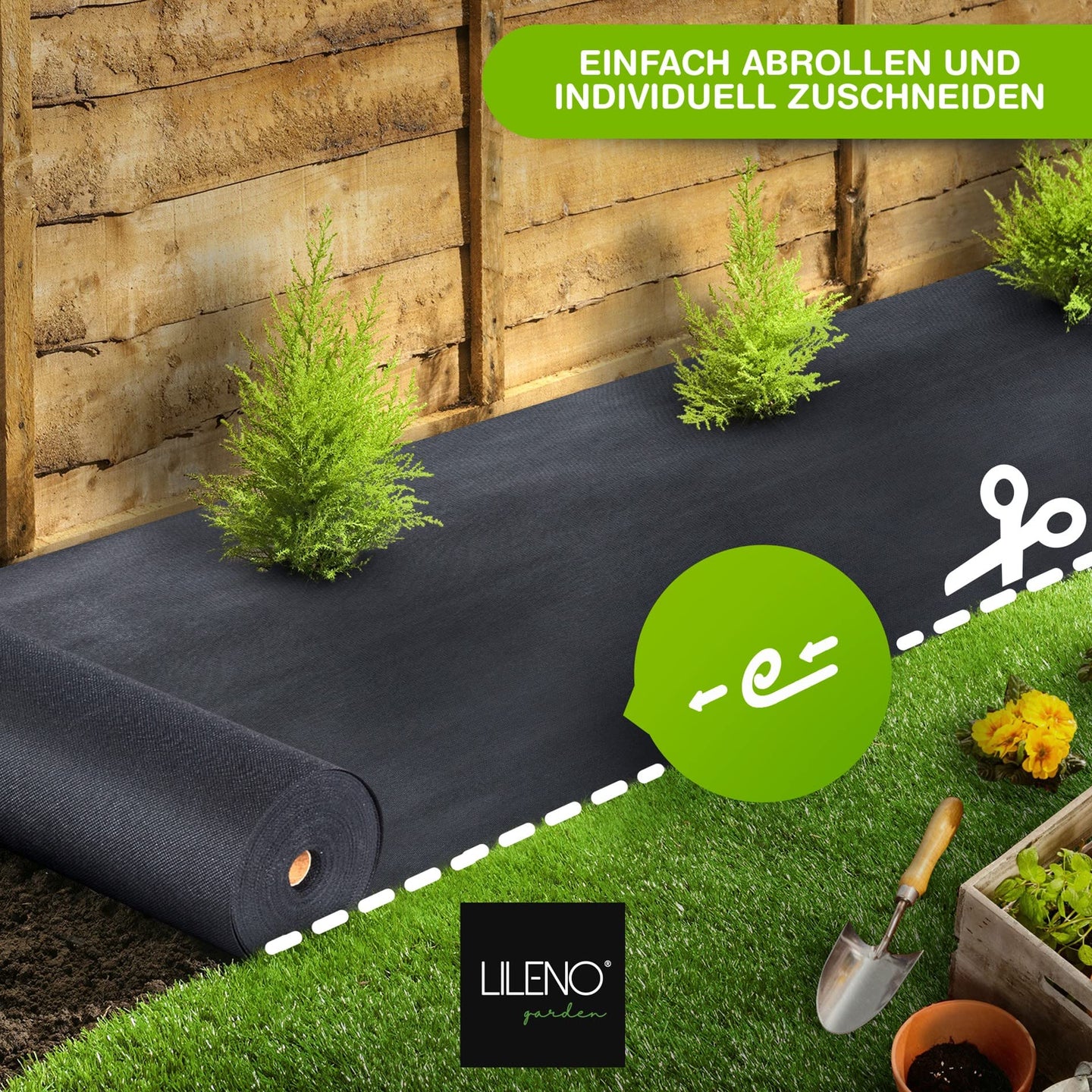 Gartenvlies Unkrautvlies - Gartenvlies gegen Unkraut, auch als Unkrautgewebe