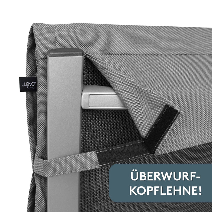 Hochlehnerauflage 1er Set ALUTEX bequeme Sitzauflage für Gartenmöbel, Stuhlkissen für Klappstühle