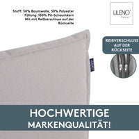 Hochlehnerauflage 1er Set MALTA - Gartenstuhl Auflage, bequeme Sitzauflage für Gartenmöbel, Stuhlkissen