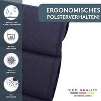 Liegenauflage perfekt für Strandliege, Sonnenliege Auflage, Gartenliege Auflage