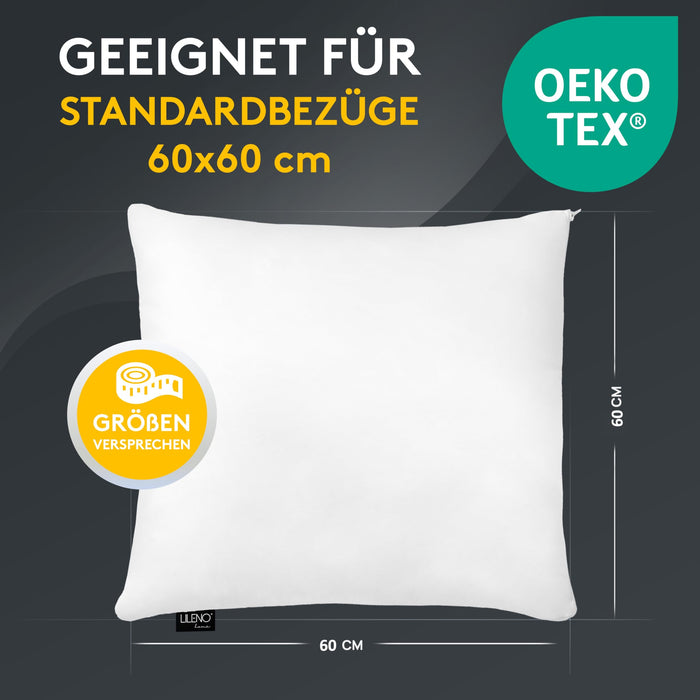 Microfaserkissen 6er Set - geeignet für Allergiker, in verschiedenen Größen - Made in Germany