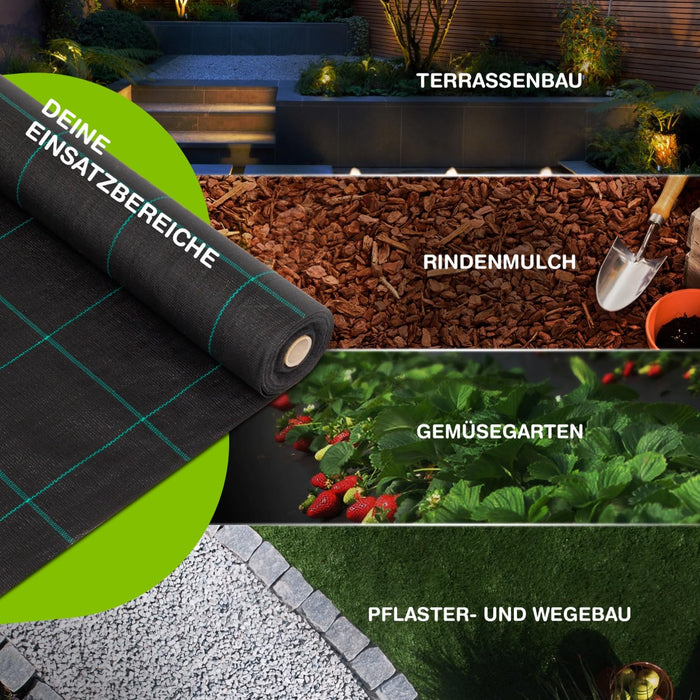 Gartenvlies Unkrautvlies - Gartenvlies gegen Unkraut, auch als Unkrautgewebe