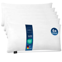 Microfaserkissen 6er Set - geeignet für Allergiker, in verschiedenen Größen - Made in Germany