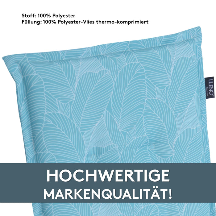 Polsterauflage Niedriglehner 1er Set, bequeme Sitzauflage für Gartenstühle, Stuhlkissen