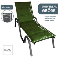 Liegenauflage FLORENCE TINO perfekt für Strandliege, Sonnenliege Auflage, Gartenliege Auflage