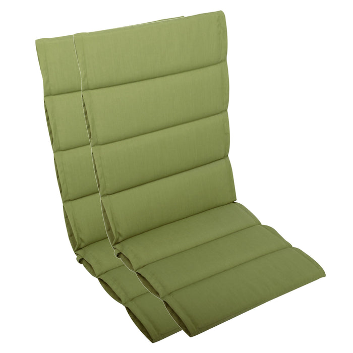 Hochlehnerauflage 2er Set ALUTEX bequeme Sitzauflage für Gartenmöbel, Stuhlkissen für Klappstühle