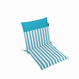 Niedriglehnerauflage 1er Set MALTA - Gartenstuhl Auflage, bequeme Sitzauflage für Gartenmöbel, Stuhlkissen