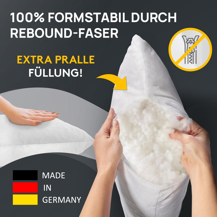 Kissenfüllung Vlieskissen 2er Set in verschiedenen Größen - Made in Germany