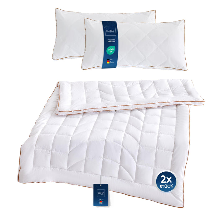 Premium Ganzjahresdecke mit Golden Elegance Baumwolle - Bettdecken Set in verschiedenen Größen