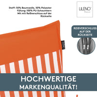 Niedriglehnerauflage 1er Set MALTA - Gartenstuhl Auflage, bequeme Sitzauflage für Gartenmöbel, Stuhlkissen