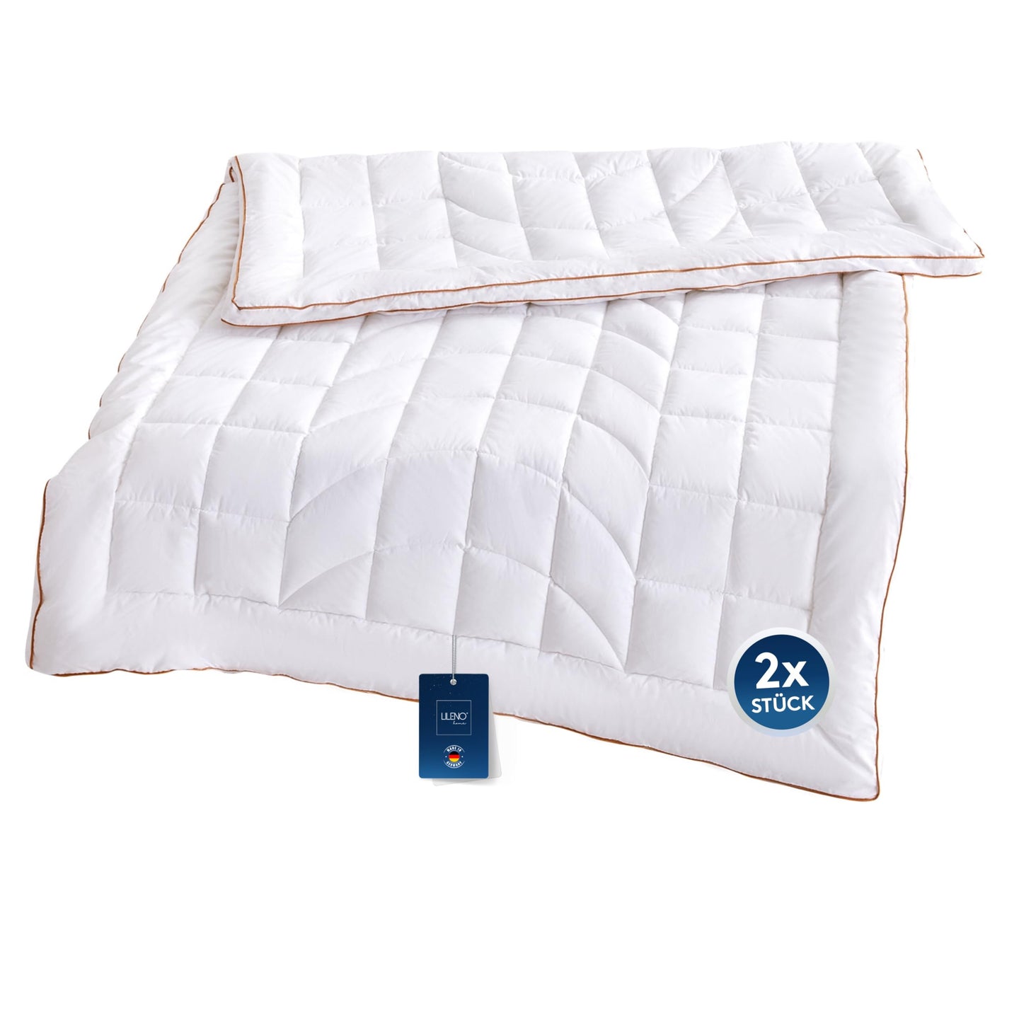 Premium Ganzjahresdecke mit Golden Elegance Baumwolle - Bettdecken Set in verschiedenen Größen
