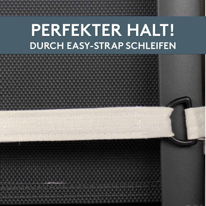 Hochlehnerauflage 1er Set ALUTEX bequeme Sitzauflage für Gartenmöbel, Stuhlkissen für Klappstühle