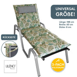 Liegenauflage MARBELLA perfekt für Strandliegen, Sonnenliege Auflage, Gartenliege Auflage