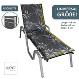 Sonnenliegenauflage FLORENCE, bequeme Sitzauflage für Gartenmöbel, Stuhlkissen