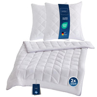 Premium Ganzjahresdecke mit CoolComfort Klimanetz - in verschiedenen Größen und optional mit Kissen
