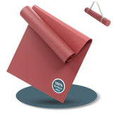 Yogamatte Gymnastikmatte 180x60 cm inkl. Tragegurt, rutschfeste Fitnessmatte
