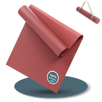Yogamatte Gymnastikmatte 180x60 cm inkl. Tragegurt, rutschfeste Fitnessmatte
