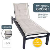 Liegenauflage MARBELLA perfekt für Strandliegen, Sonnenliege Auflage, Gartenliege Auflage