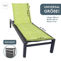 Sonnenliegenauflage FLORENCE, bequeme Sitzauflage für Gartenmöbel, Stuhlkissen