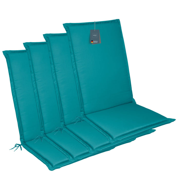 Hochlehnerauflage MIAMI - Gartenstuhl Auflage, bequeme Sitzauflage für Gartenmöbel, Stuhlkissen