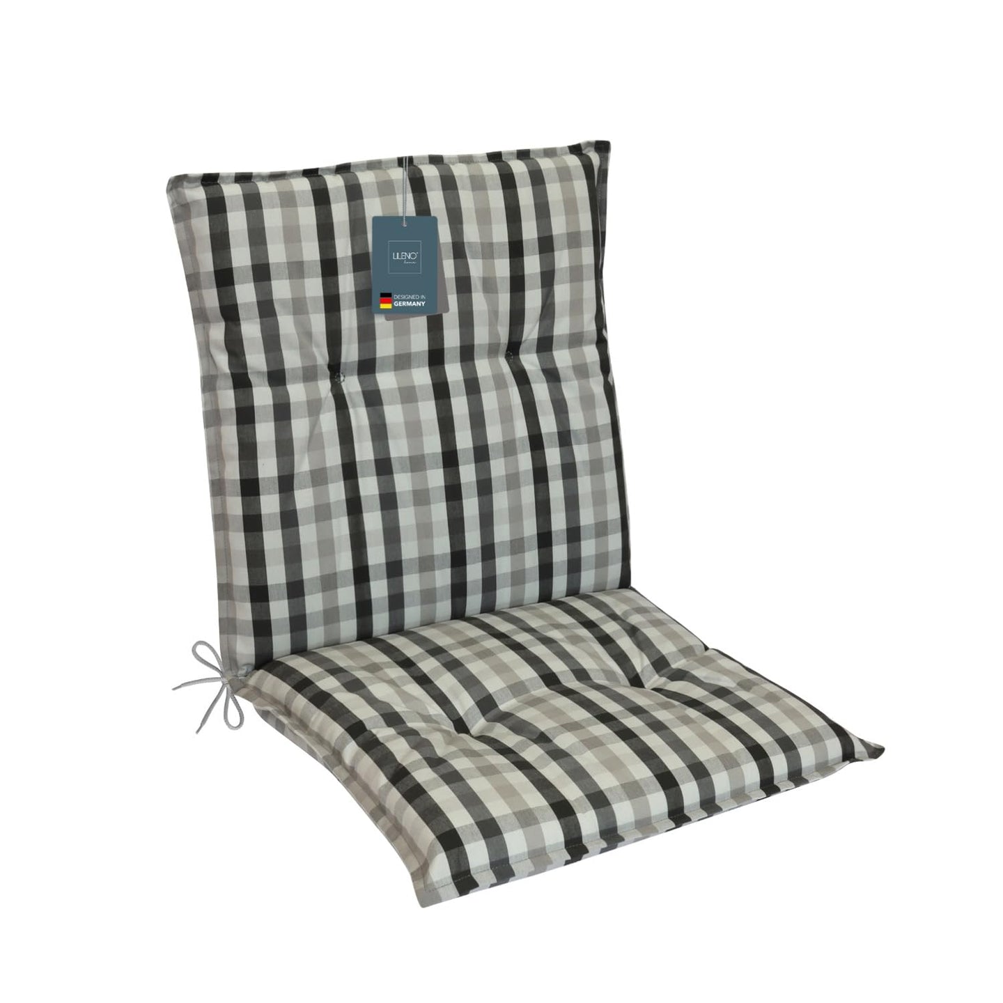 Niedriglehnerauflage 1er Set MARBELLA - Gartenstuhl Auflage, bequeme Sitzauflage für Gartenmöbel, Stuhlkissen