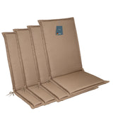 Hochlehnerauflage MIAMI - Gartenstuhl Auflage, bequeme Sitzauflage für Gartenmöbel, Stuhlkissen