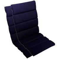 Hochlehnerauflage 2er Set ALUTEX bequeme Sitzauflage für Gartenmöbel, Stuhlkissen für Klappstühle