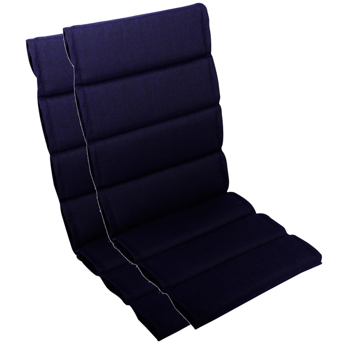 Hochlehnerauflage 2er Set ALUTEX bequeme Sitzauflage für Gartenmöbel, Stuhlkissen für Klappstühle