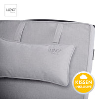 Liegenauflage mit Kopfkissen MARBELLA perfekt für Strandliegen, Sonnenliege Auflage, Gartenliege Auflage