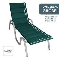 Liegenauflage perfekt für Strandliege, Sonnenliege Auflage, Gartenliege Auflage