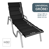 Liegenauflage perfekt für Strandliege, Sonnenliege Auflage, Gartenliege Auflage