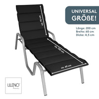 Liegenauflage perfekt für Strandliege, Sonnenliege Auflage, Gartenliege Auflage