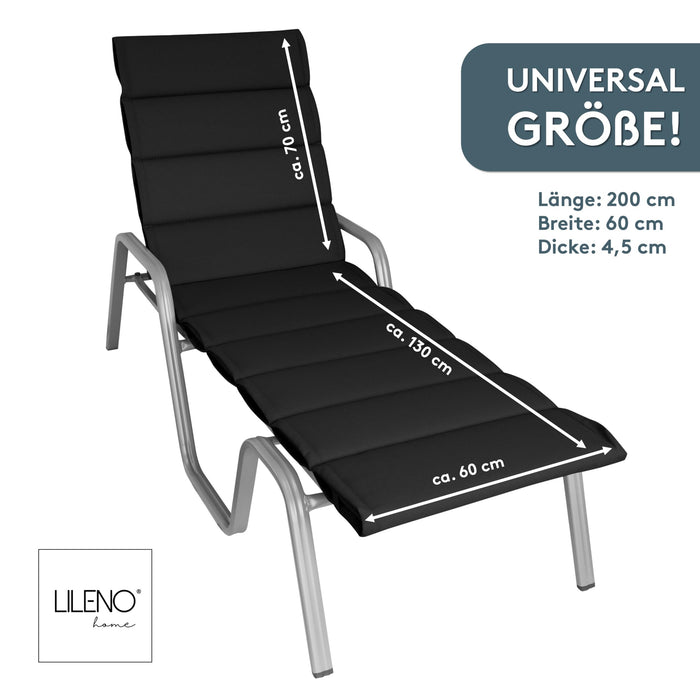 Liegenauflage perfekt für Strandliege, Sonnenliege Auflage, Gartenliege Auflage