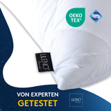 Seitenschläferkissen 40x145 cm 1er Set (1100 g Füllung) - Stillkissen + herausnehmbares Innenkissen