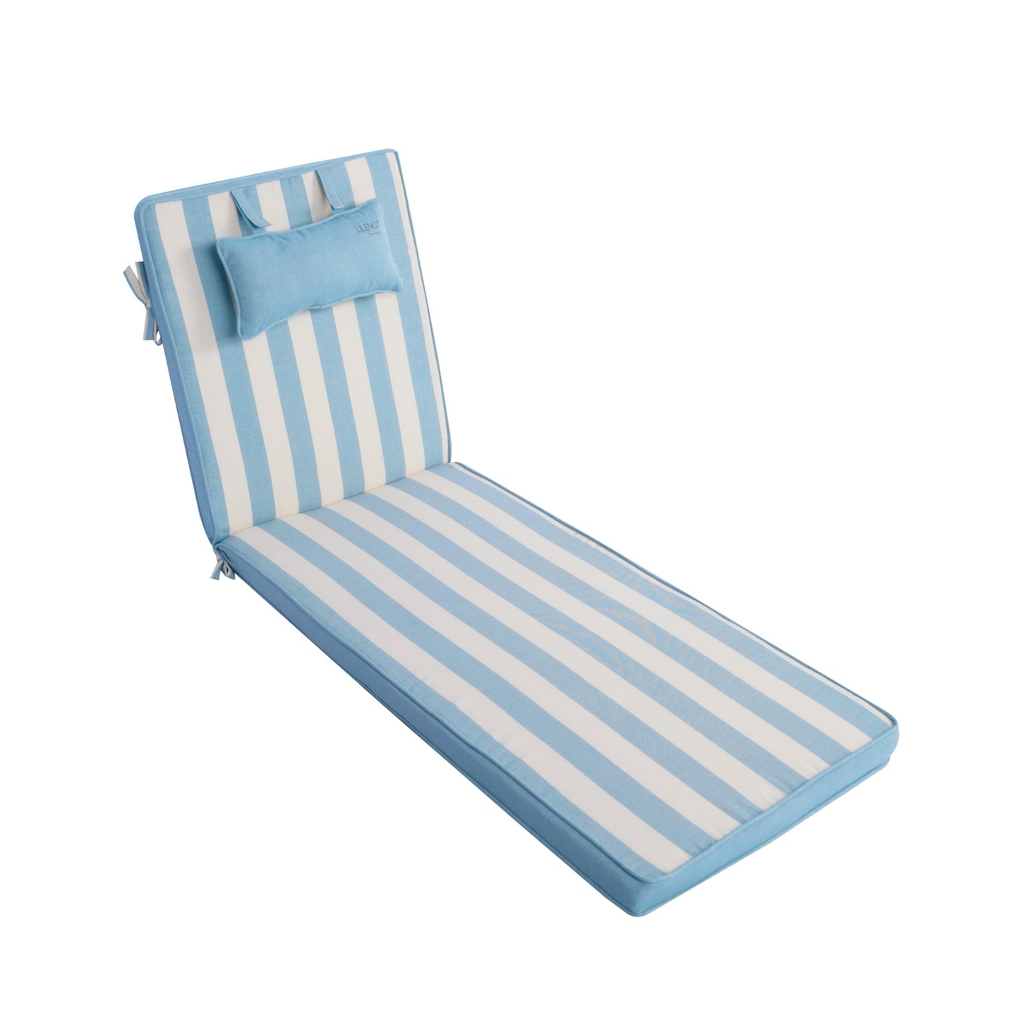Liegenauflage mit Kopfkissen MARBELLA perfekt für Strandliegen, Sonnenliege Auflage, Gartenliege Auflage